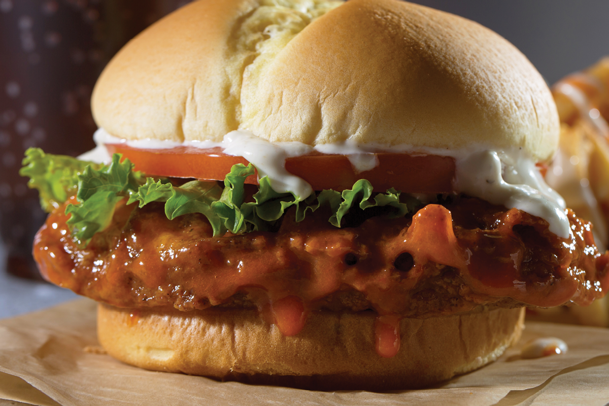 Buffalo Chicken Sandwich Combo, Wayback Burgers