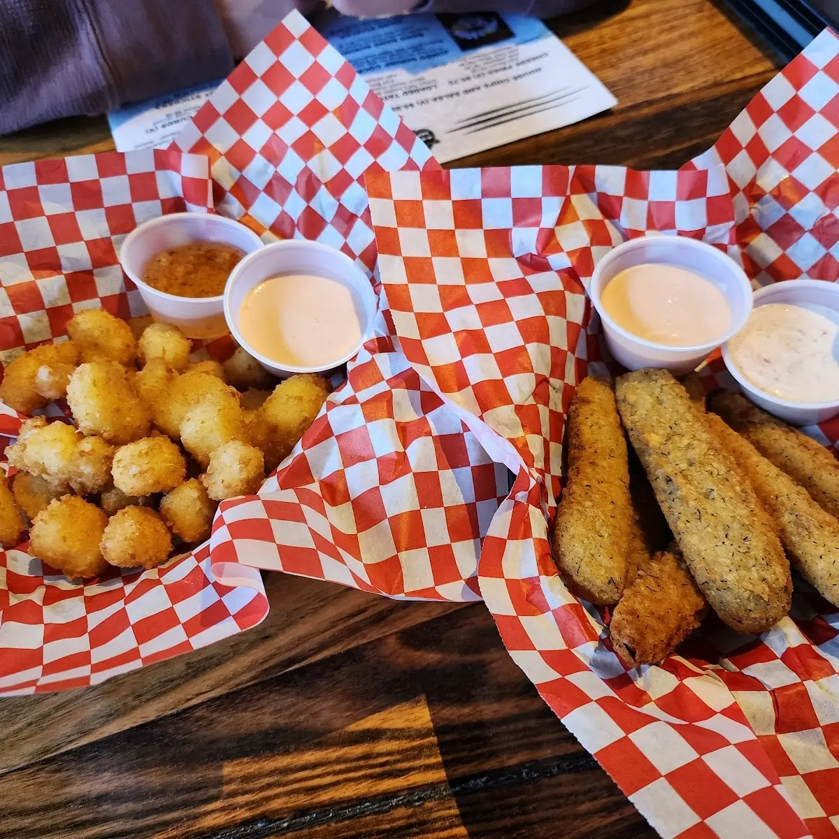 Fried Pickles and Cheese Curds