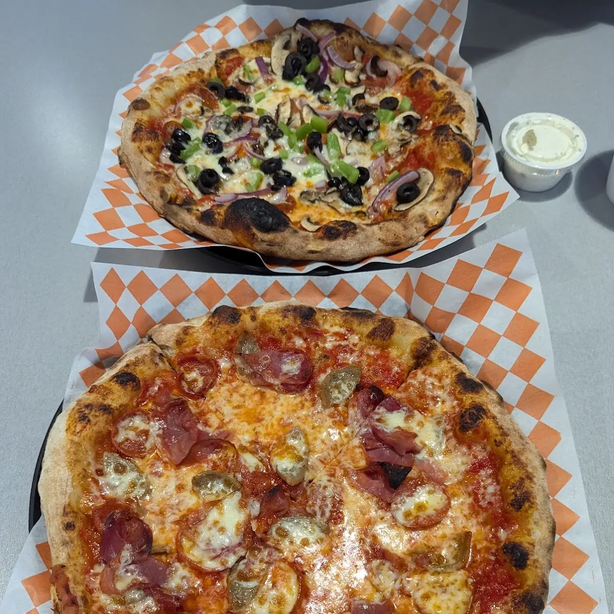 Crust Pizza with Fresh Toppings