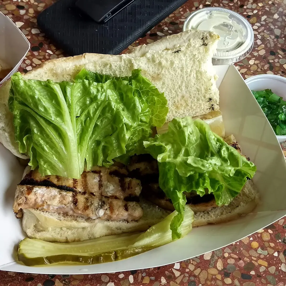Grilled Salmon Sandwich