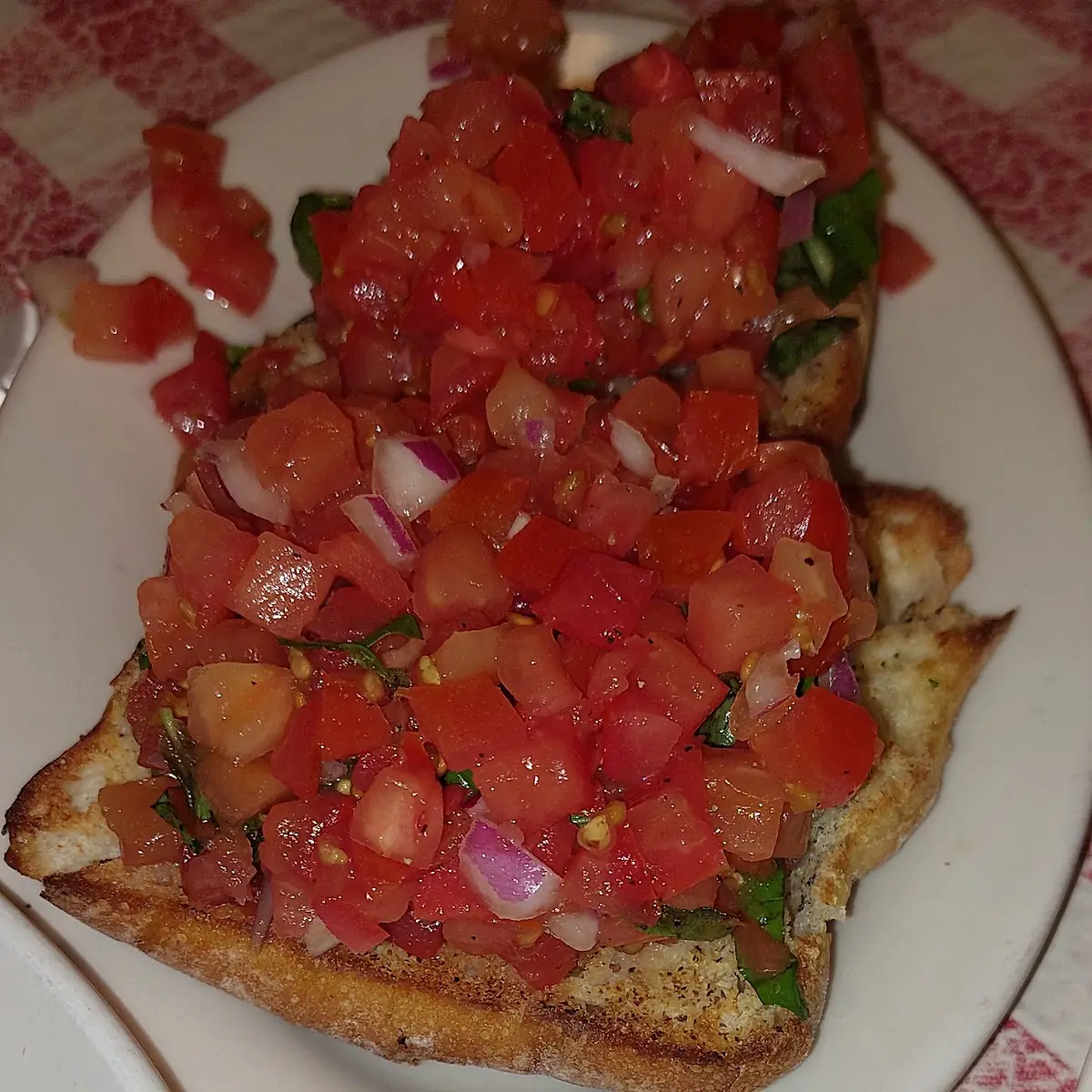 Bruschetta on Rustic Bread