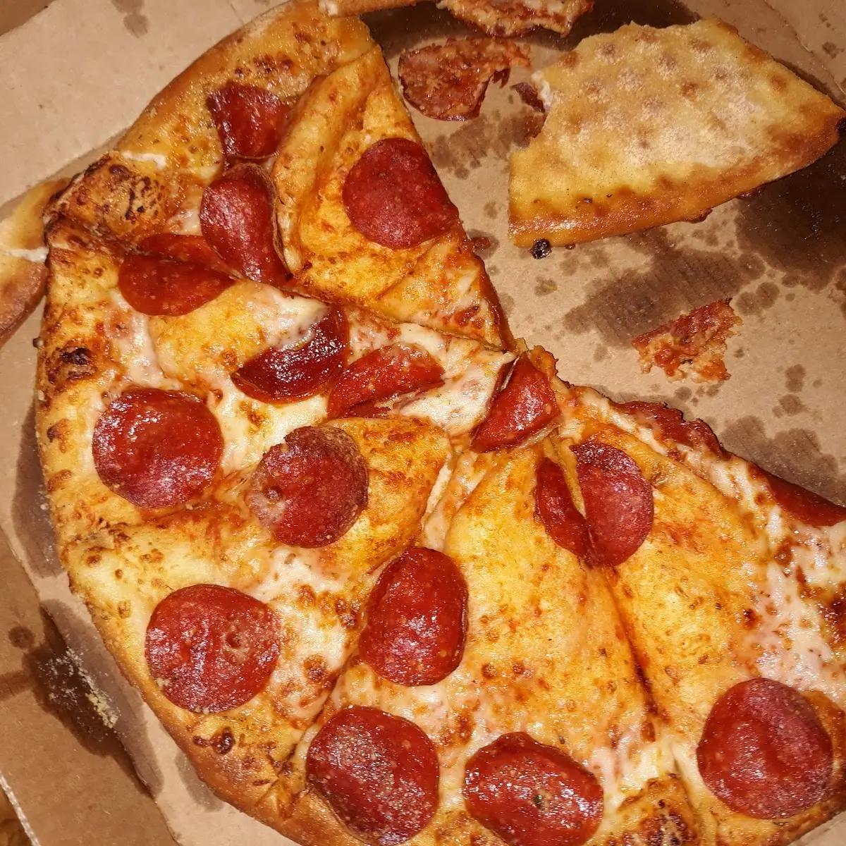 Pepperoni Pizza Where's the Cheese