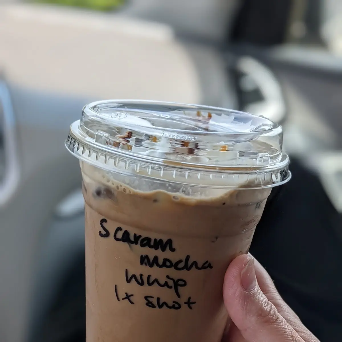 Salted Caramel Mocha with an Extra Shot Plus Whip