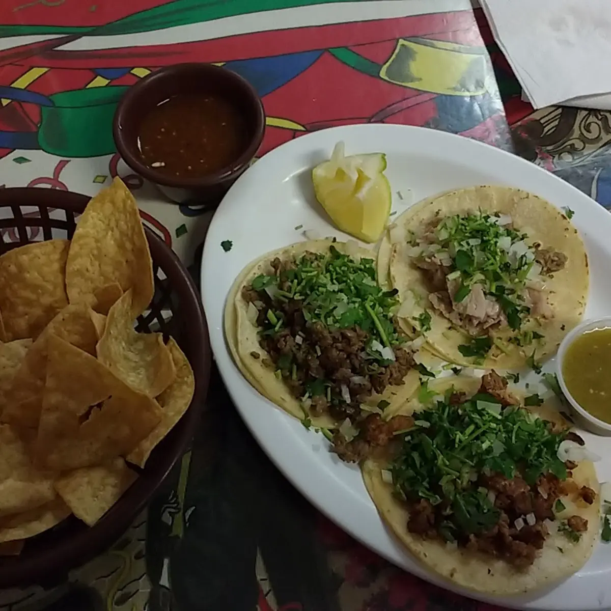 Carne Asada and Carnitas Tacos