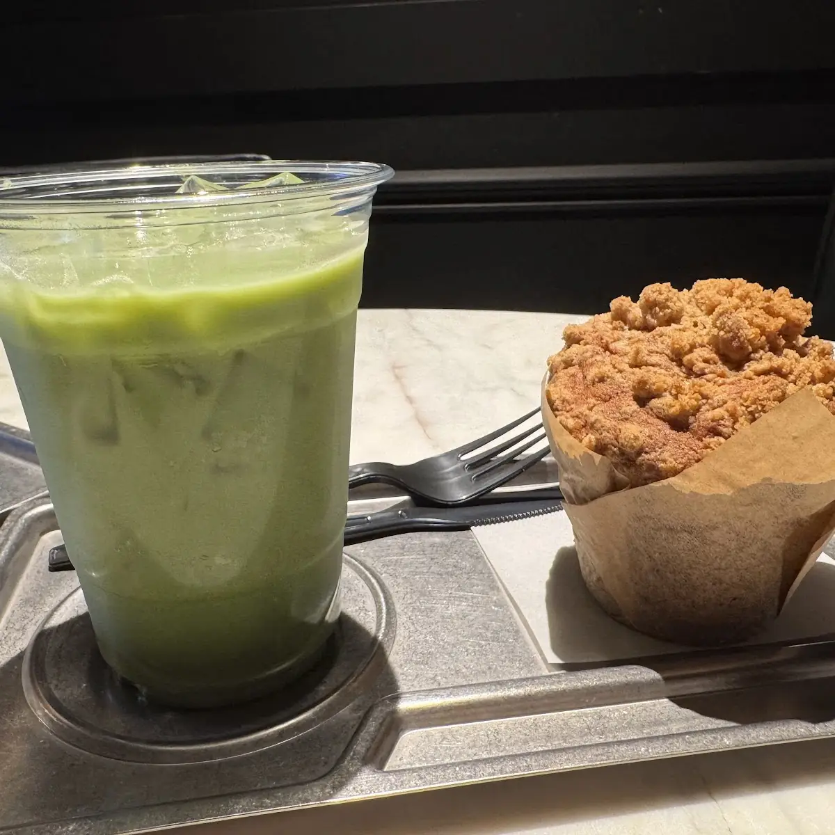 Matcha Latte with Lavender