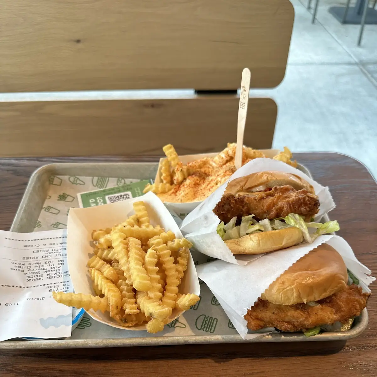Chicken Sandwich and Fries
