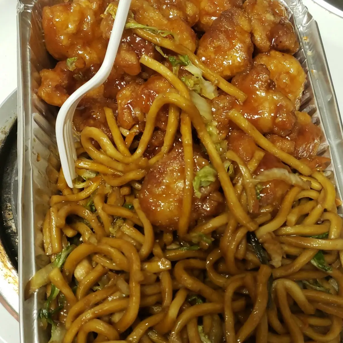 Honey Chicken Lo Mein