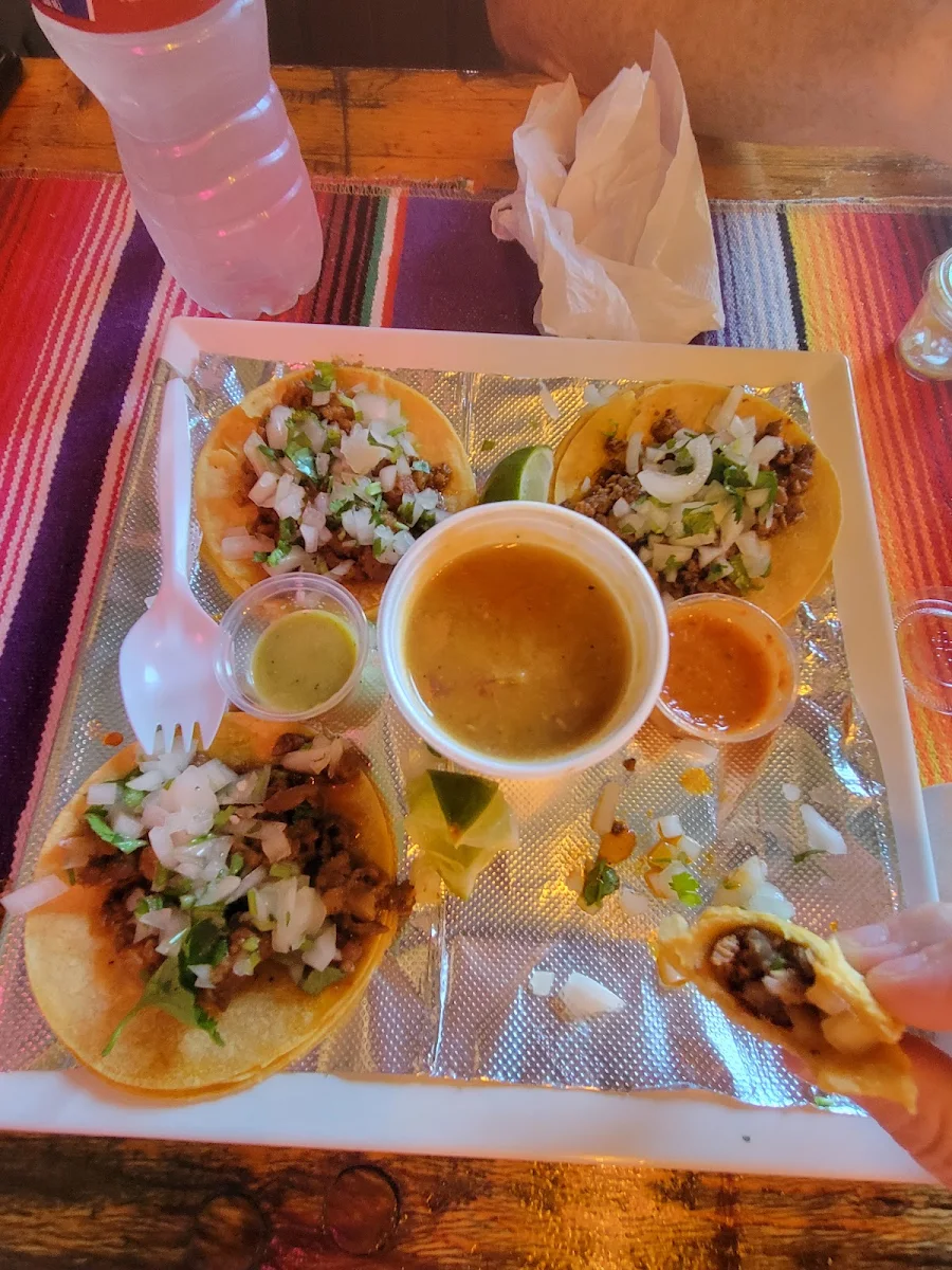 Carne Asada Taco and Al Pastor Taco
