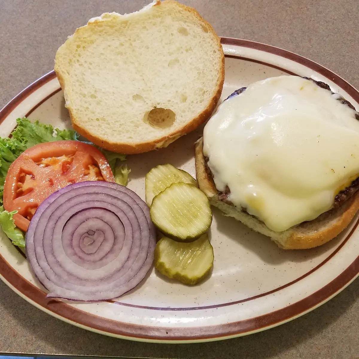 Mushroom Swiss Burger