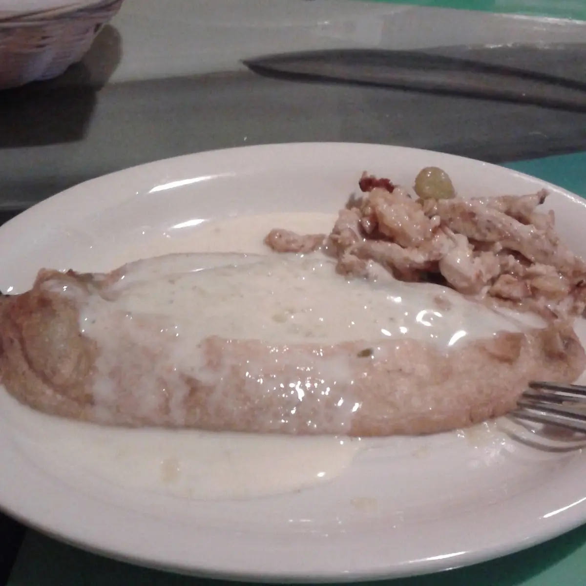 Chili Relleno with Side of Chicken