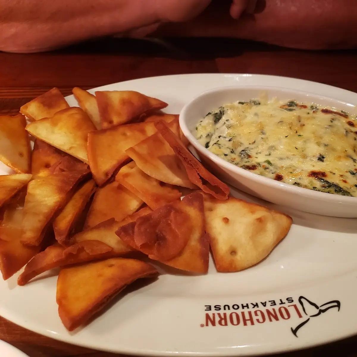 Parmesan Crusted Spinach Dip