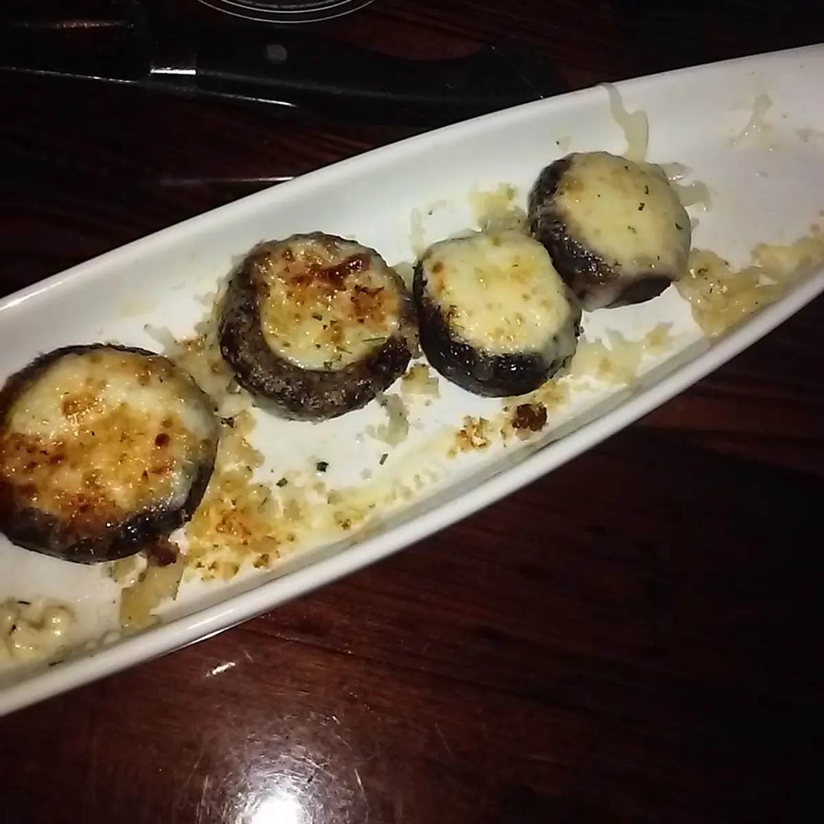 White Cheddar Stuffed Mushrooms