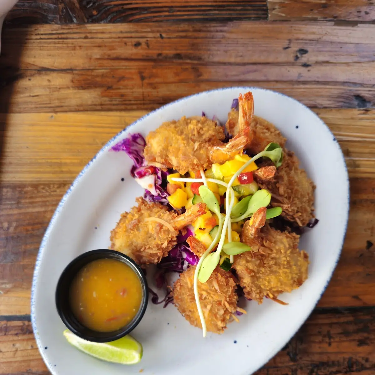 Coconut Shrimp with Mango Salsa