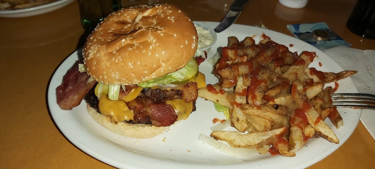 Classic Double Bacon Burger Platter