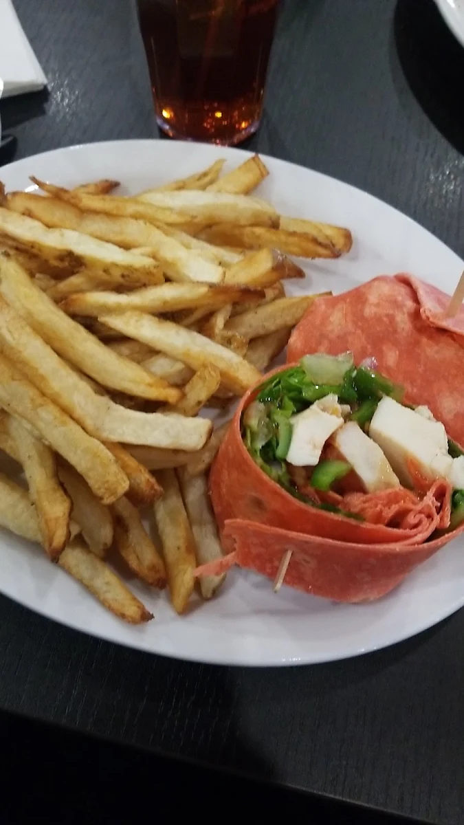 Thai Chicken Wrap with Fries