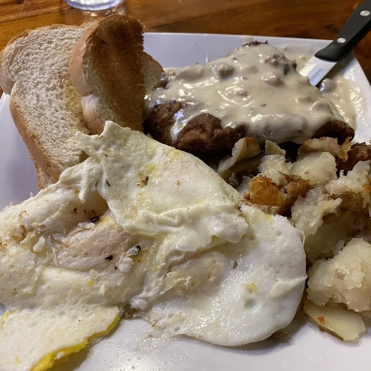 Eggs Potato Biscuits & Gravy