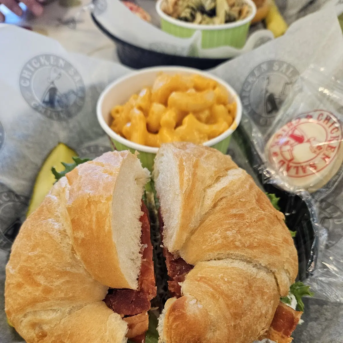 BBQ Chicken Salad Croissant