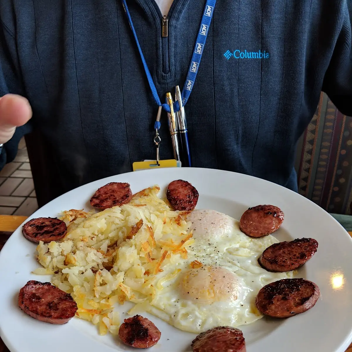 Eggs Any Style 2 Wheat Cakes & 2 Bacon or Sausage