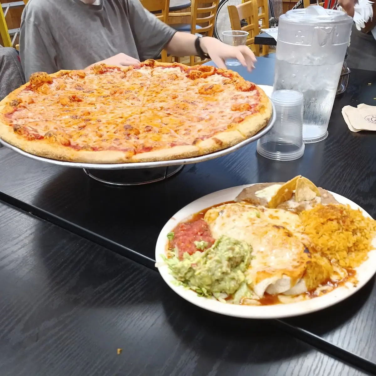 Burrito Supreme & Only Cheese Pizza