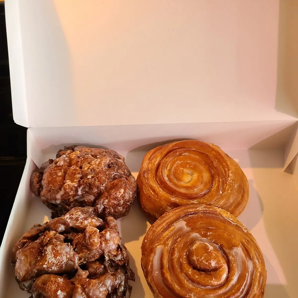 Apple Fritters and Cinnamon Rolls