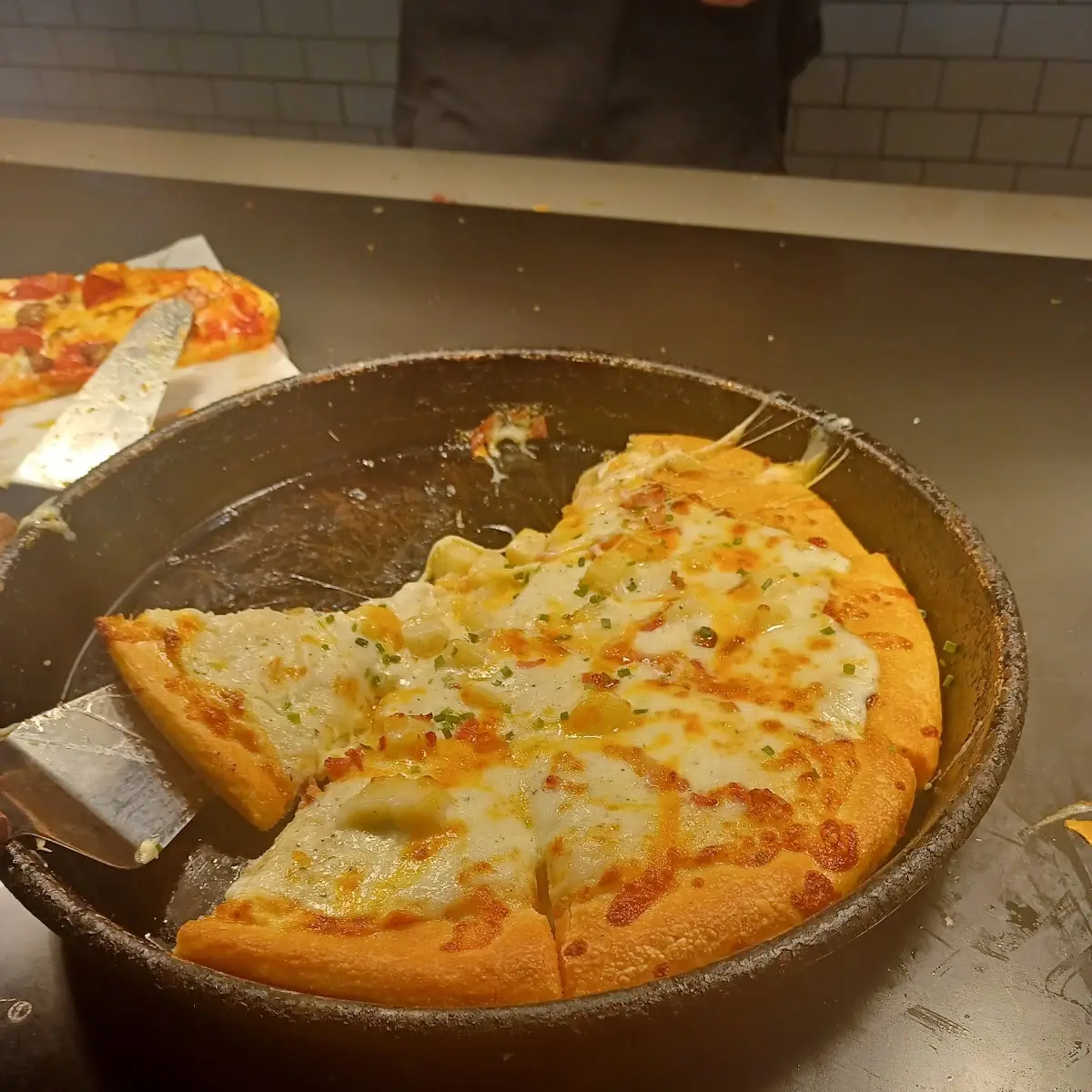 Baked Potato & Cheese Pizza