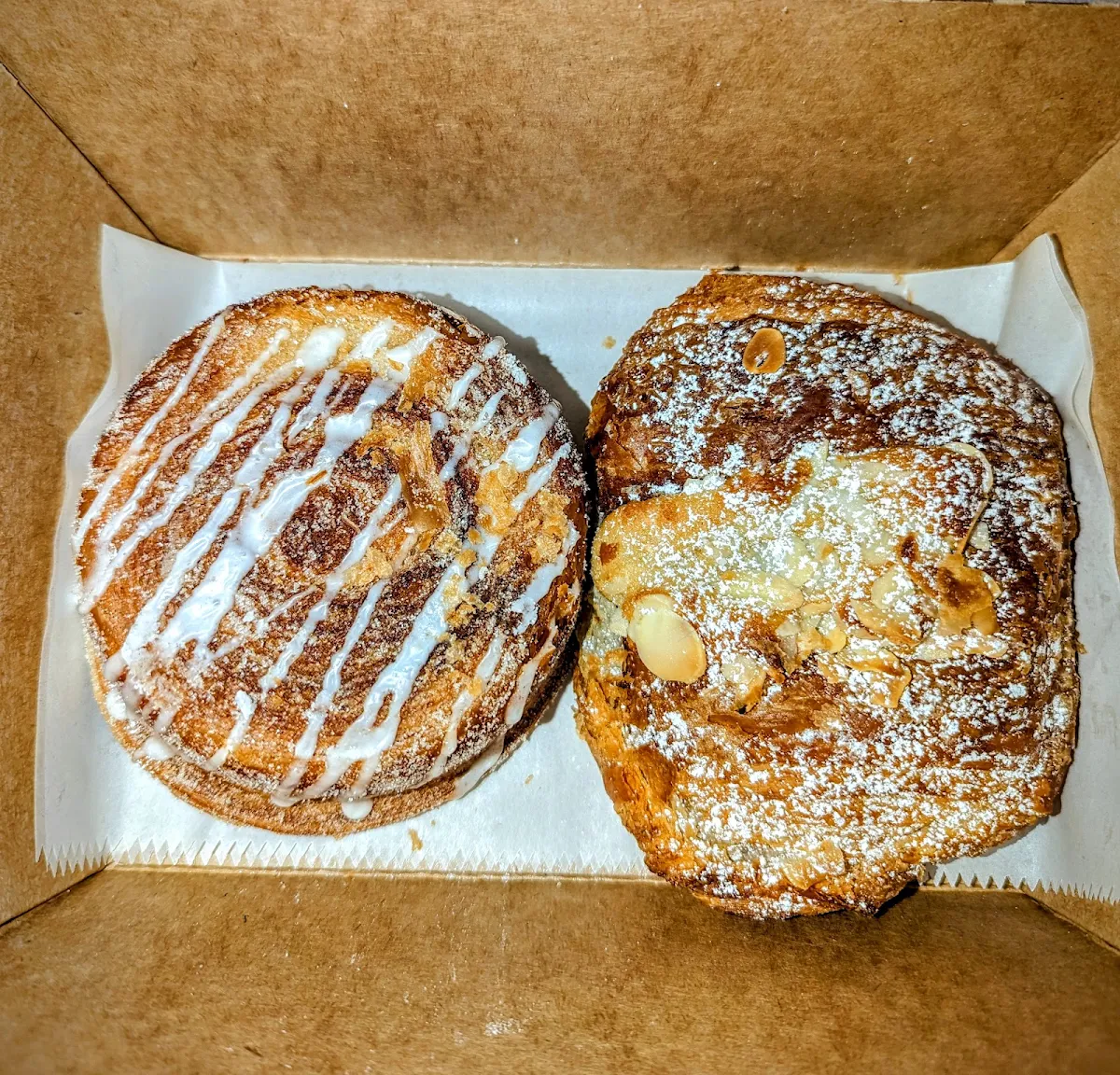 Almond Croissant and Banana Bread