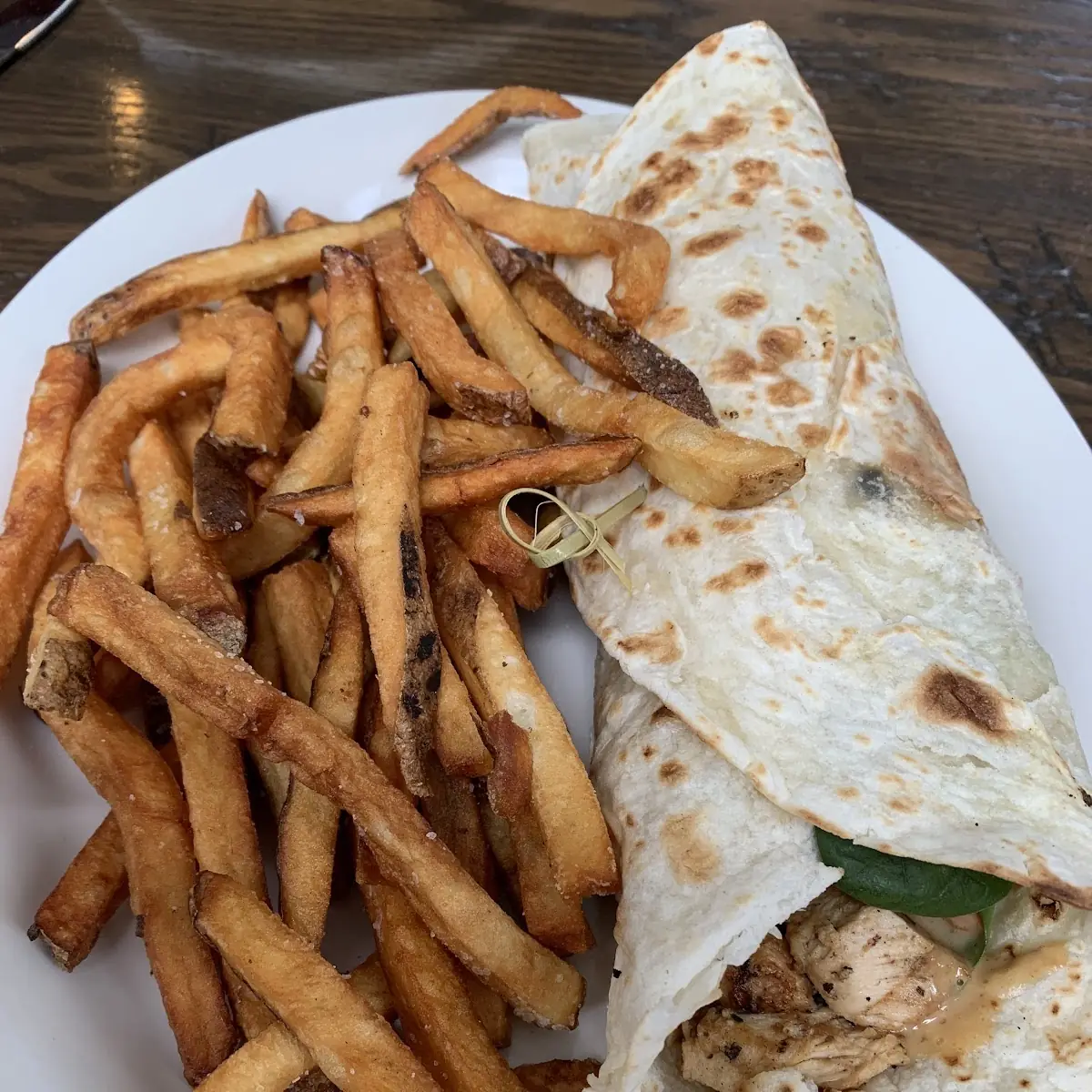 Thai Peanut Chicken Wrap