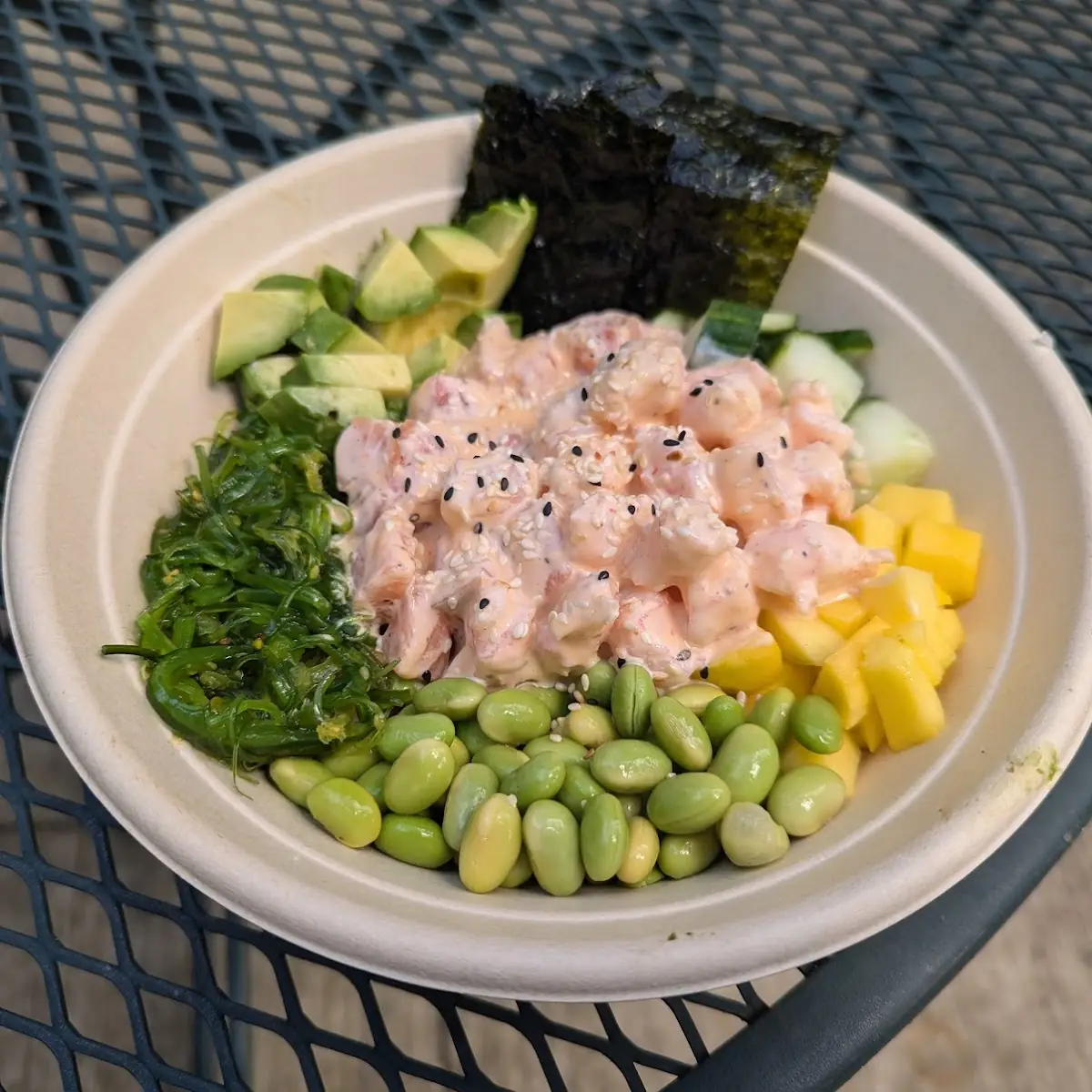 Salmon Poke Bowl and Shrimp Poke Bowl