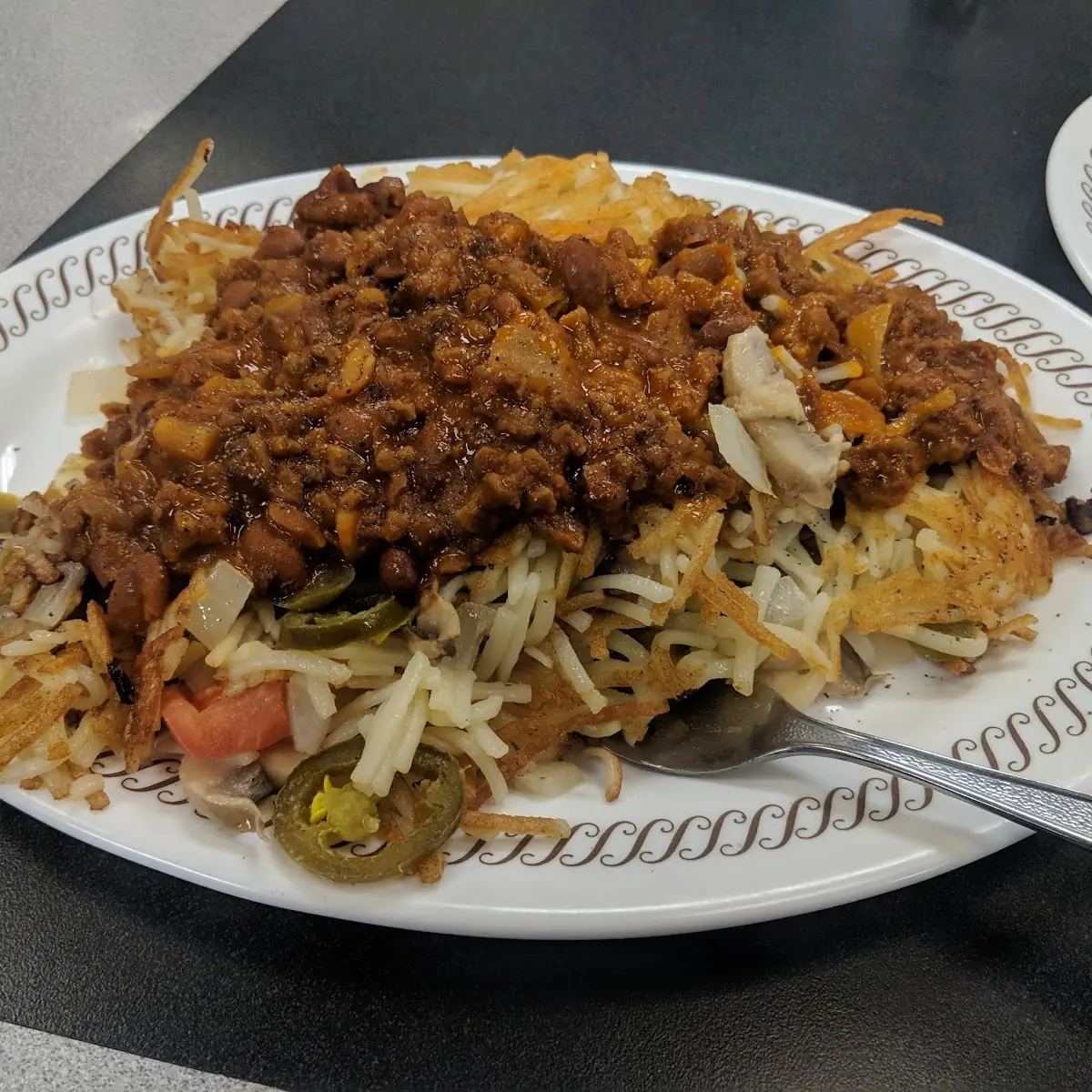 Triple Hash Browns Denver Omelette