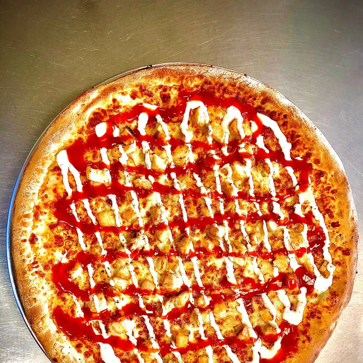 Buffalo Chicken Ranch Pizza
