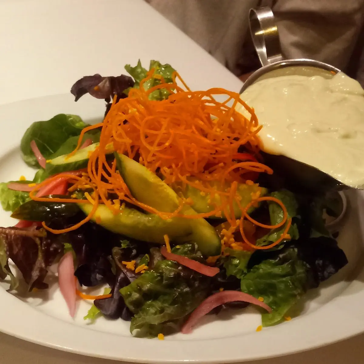 House Salad with Blue Cheese Dressing