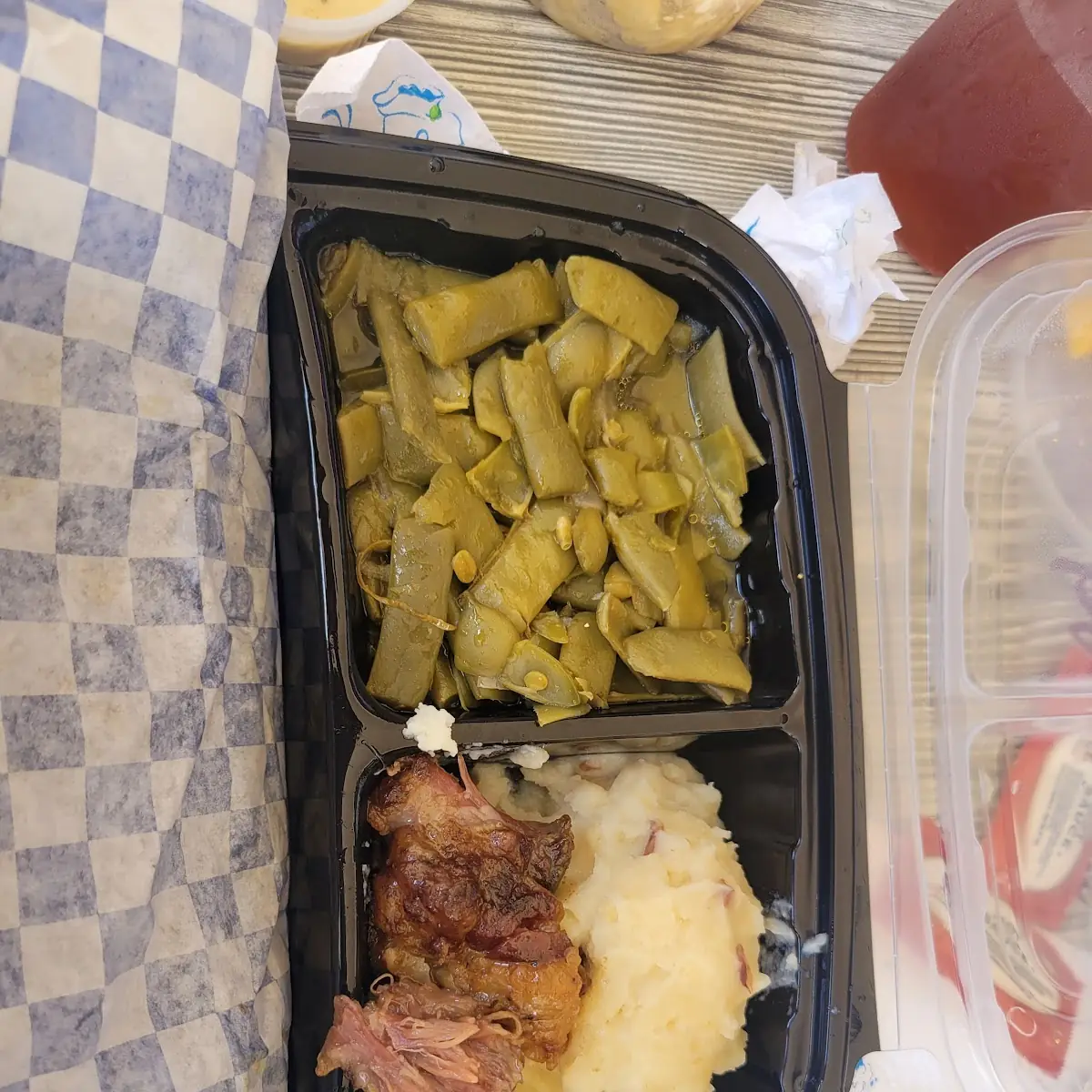 Green Beans and Mashed Potatoes