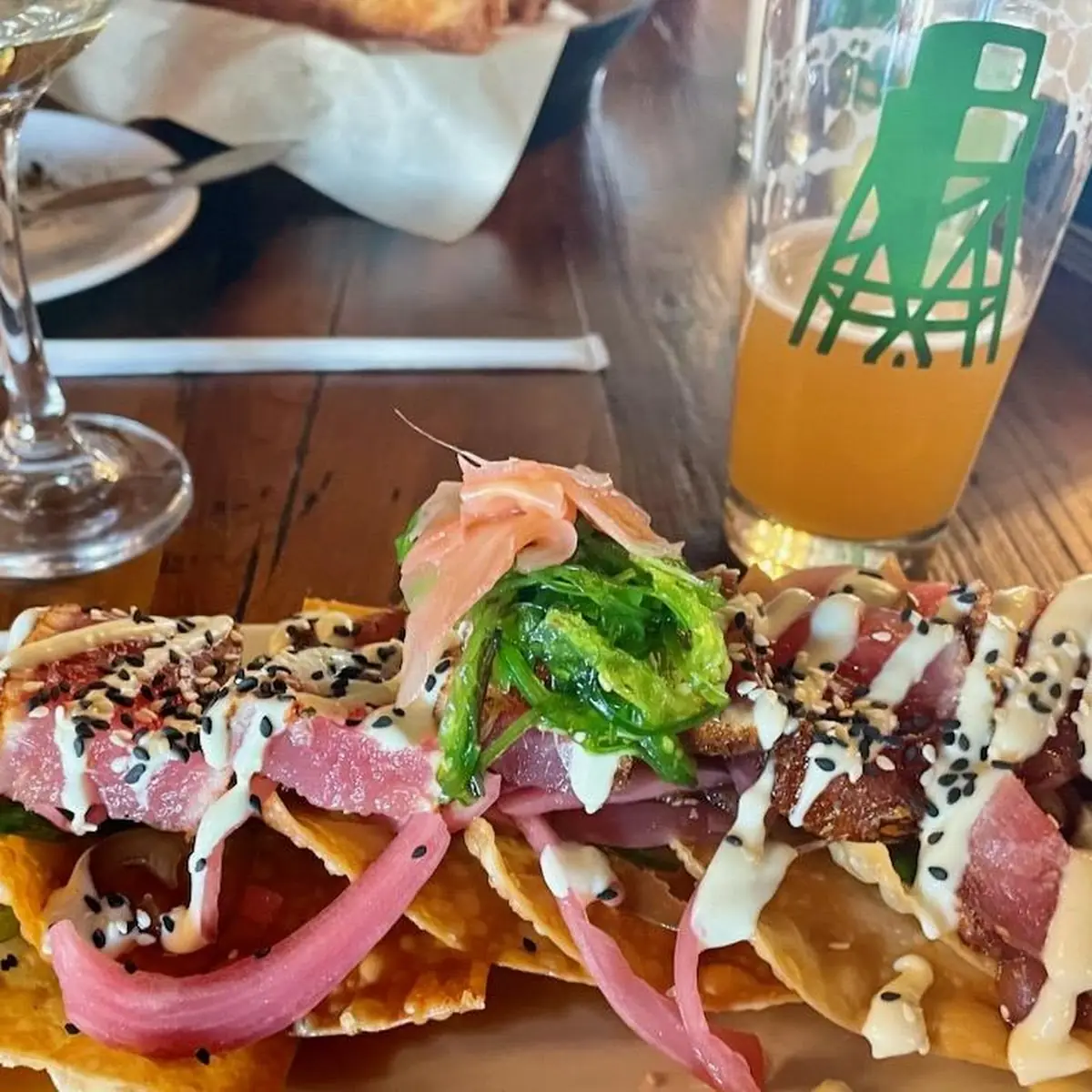 Seared Ahi Tuna Nachos