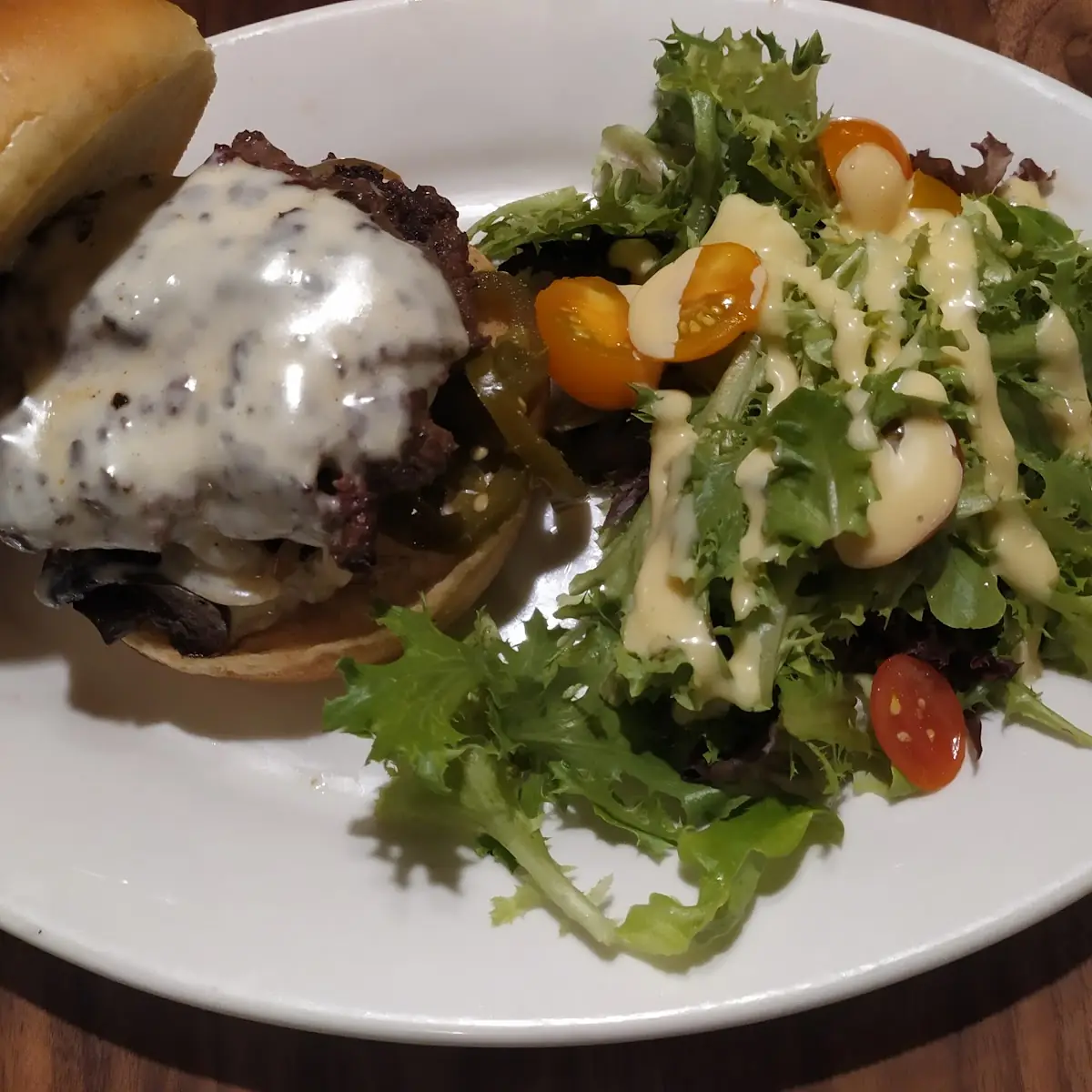 Mushroom Swiss Burger