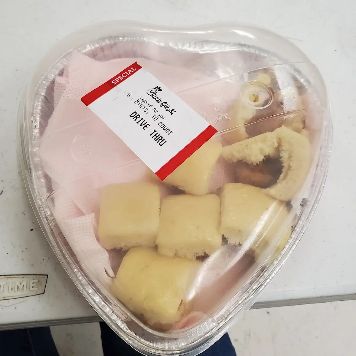 Chicken Mini in a Heart Shaped Container