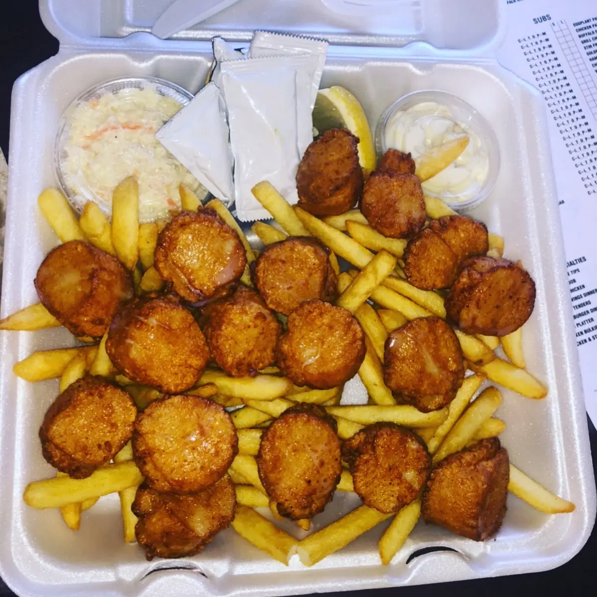 Fried Sea Scallops
