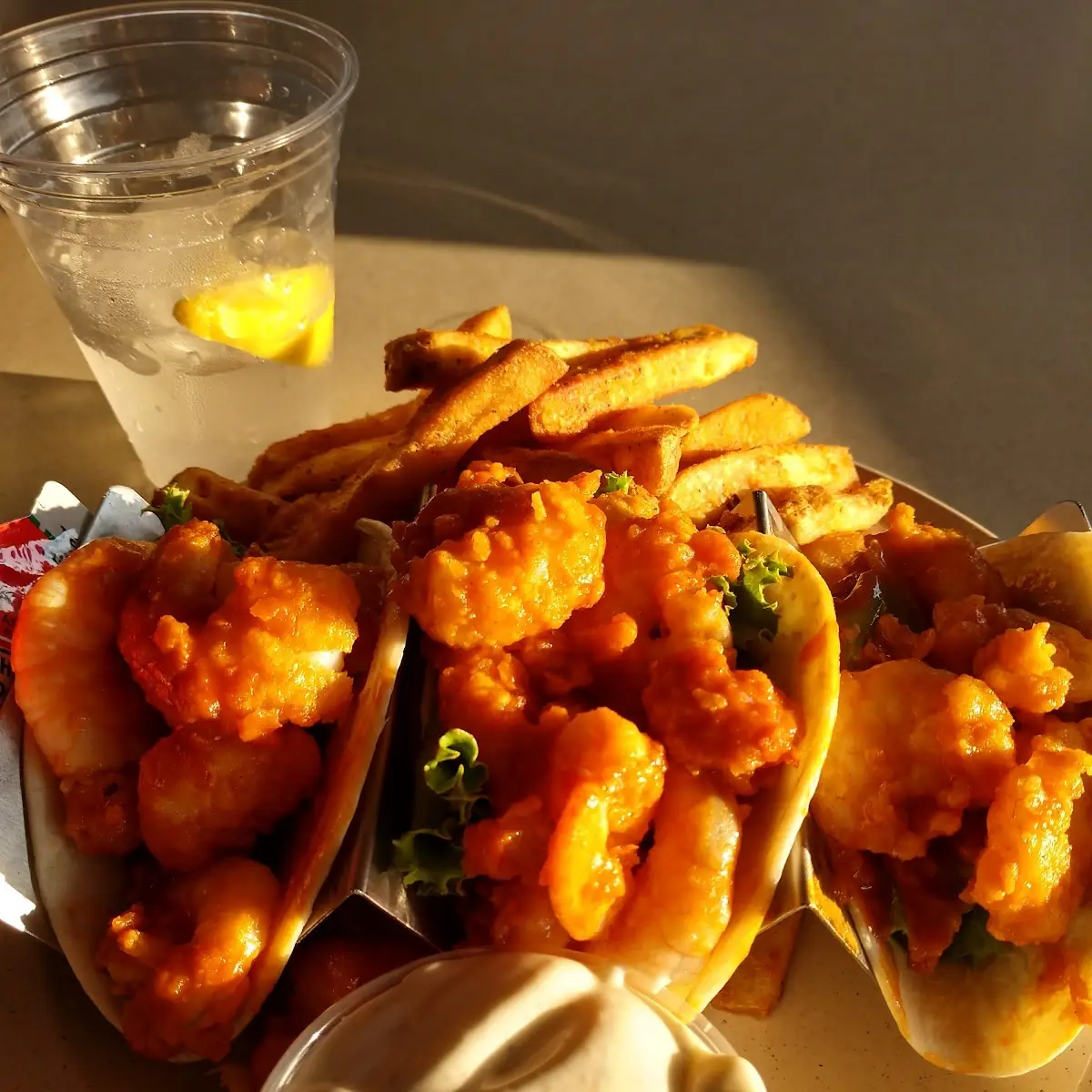Buffalo Shrimp Tacos