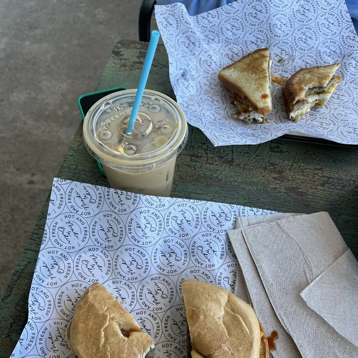 Sausage Egg and Cheese on a Bagel
