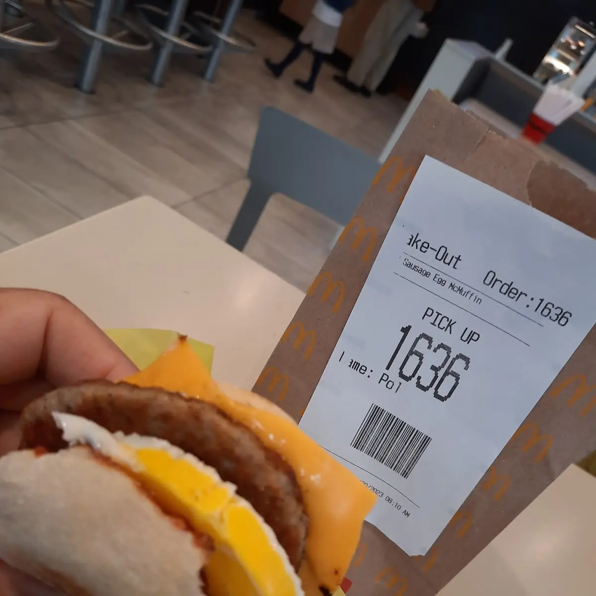 Sausage Mcmuffin with Egg