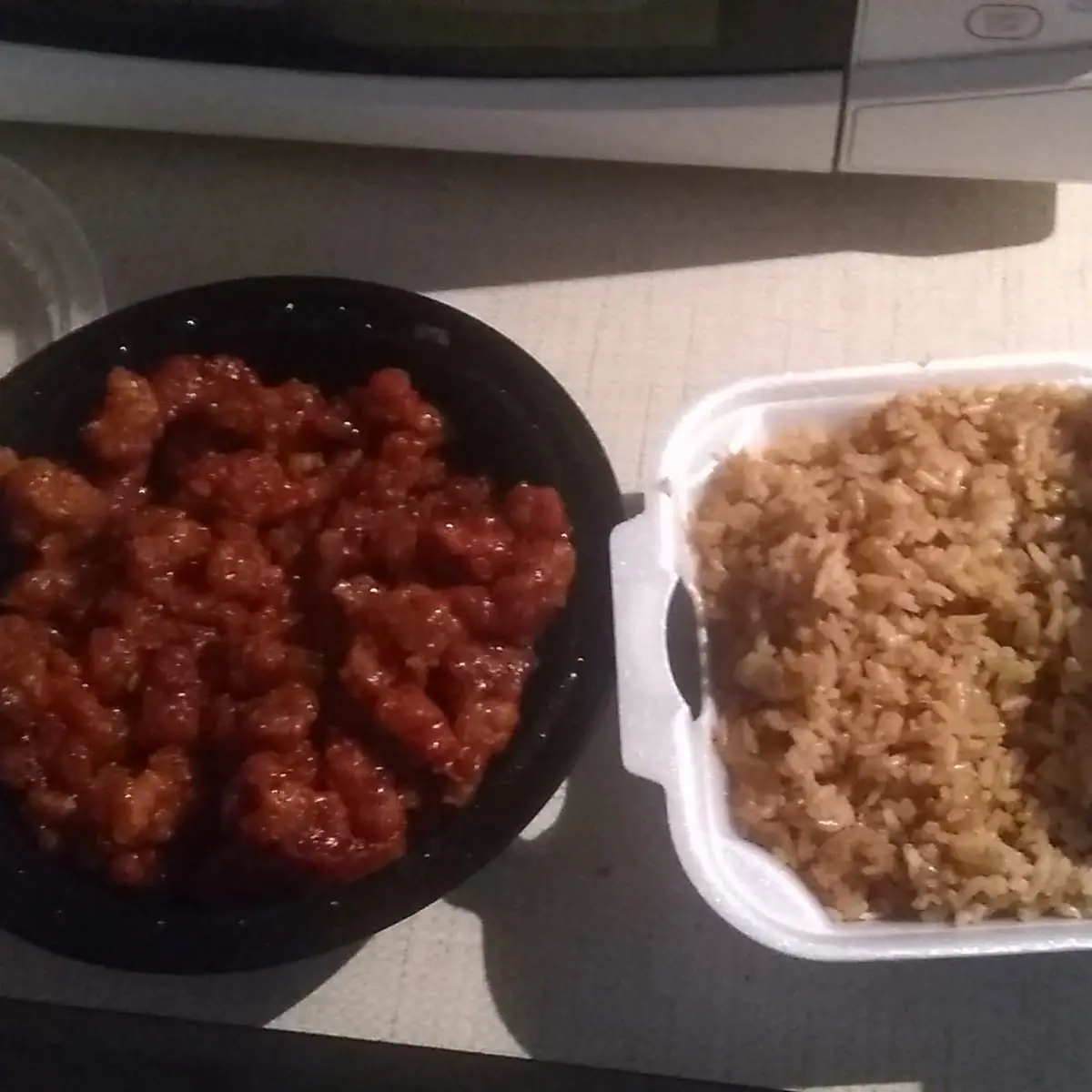 Scallion Chicken and Fried Rice