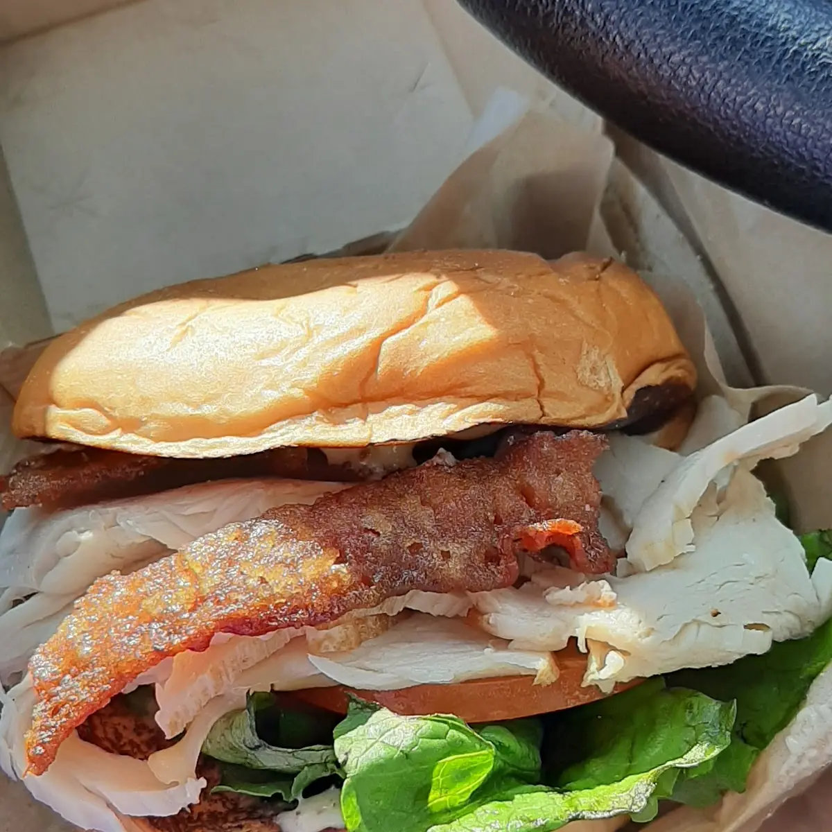 Brown Sugar Bacon and Turkey Sandwich