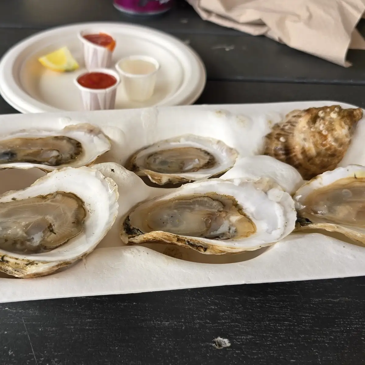 Fresh Oysters with Mignonette and Lemon