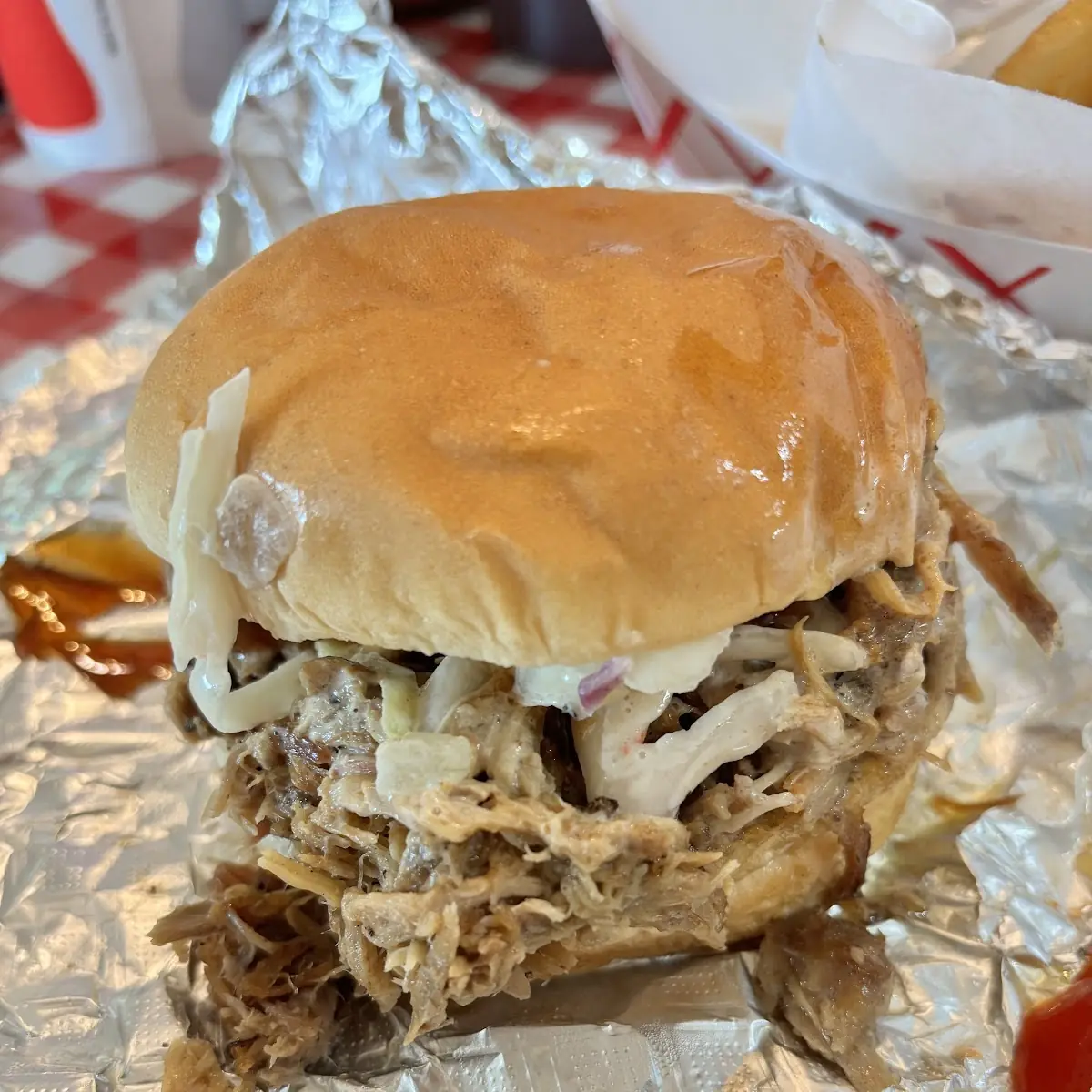 Pulled Pork Sandwich with Slaw