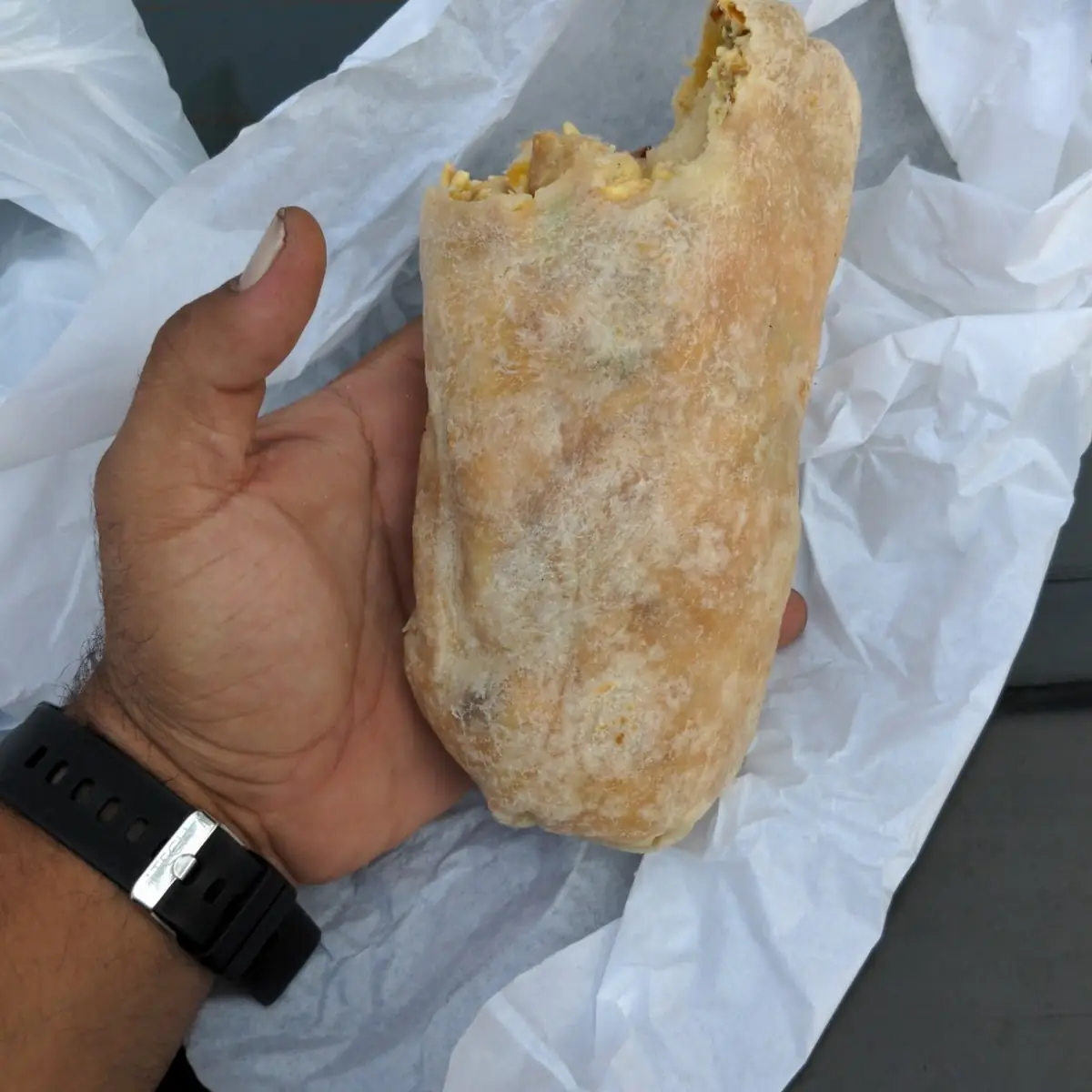 Meat Lovers Breakfast Burrito