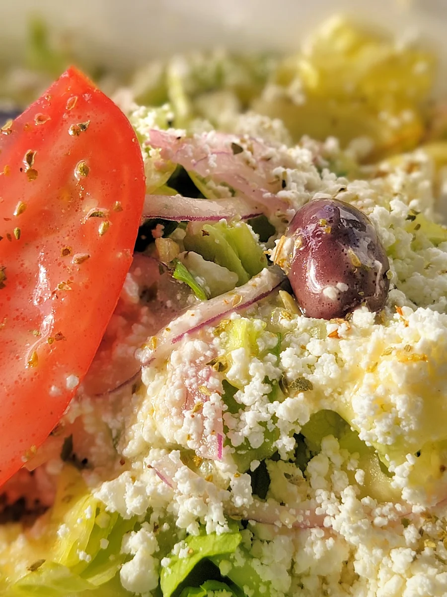 Greek Salad, Three Kretans Greek Restaurant
