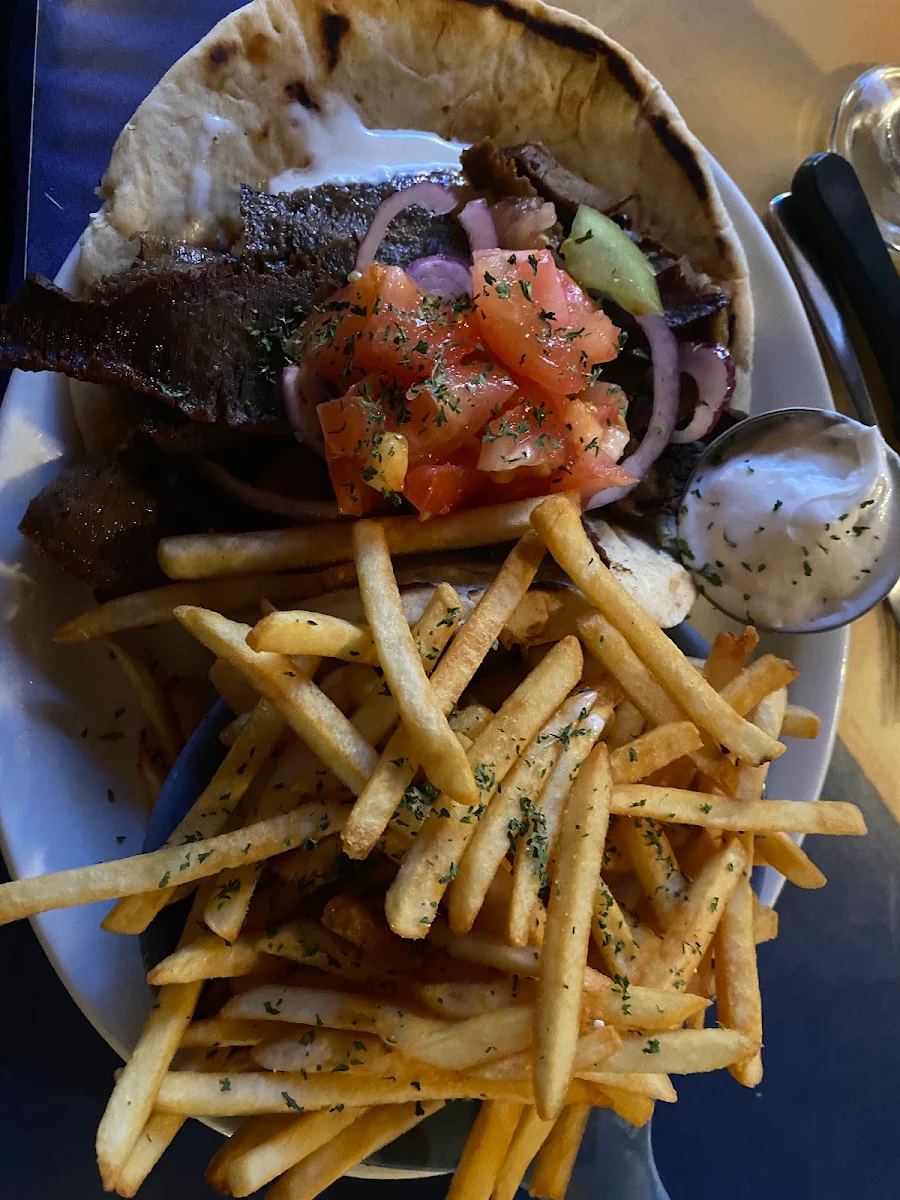 Gyro Fries, Three Kretans Greek Restaurant