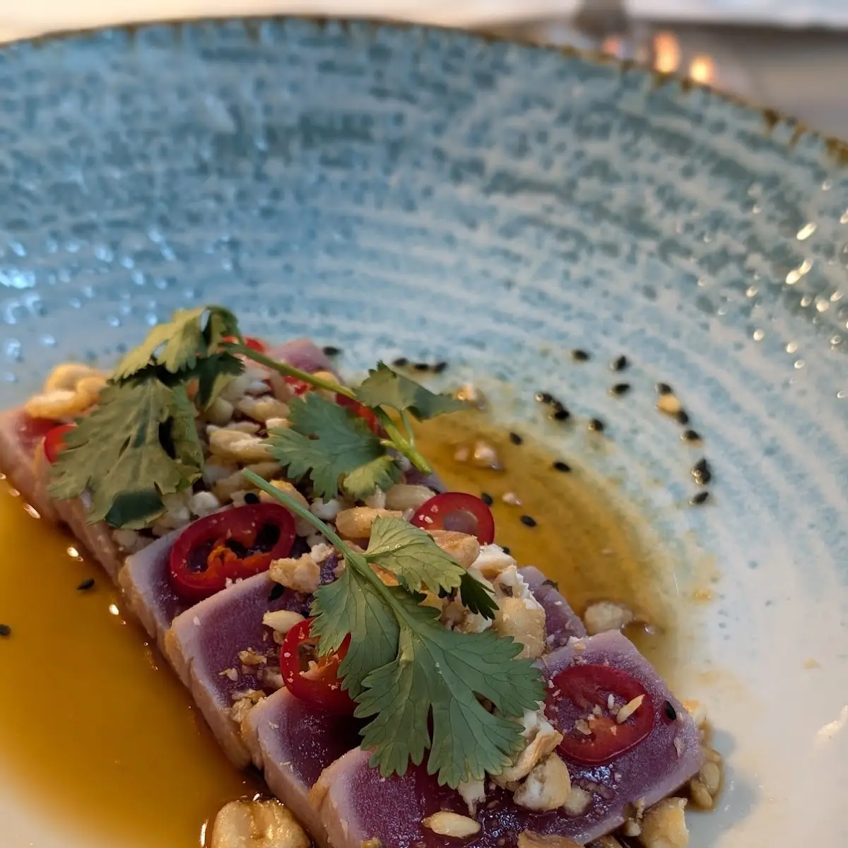 Ani Tuna Crudo, HEIST Restaurant + Wine Club