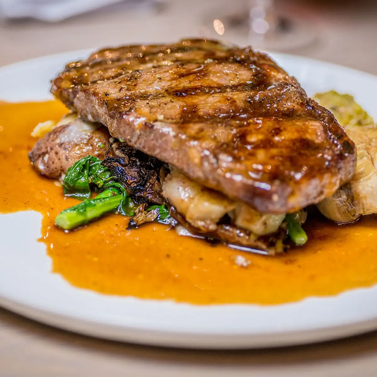 Pan Seared Deep Sea, HEIST Restaurant + Wine Club