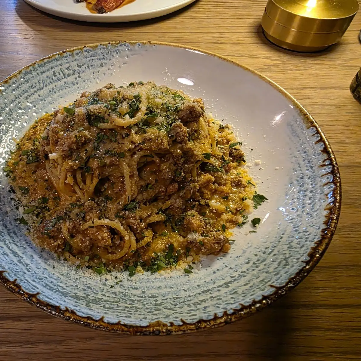 Spaghetti Bolognese, HEIST Restaurant + Wine Club