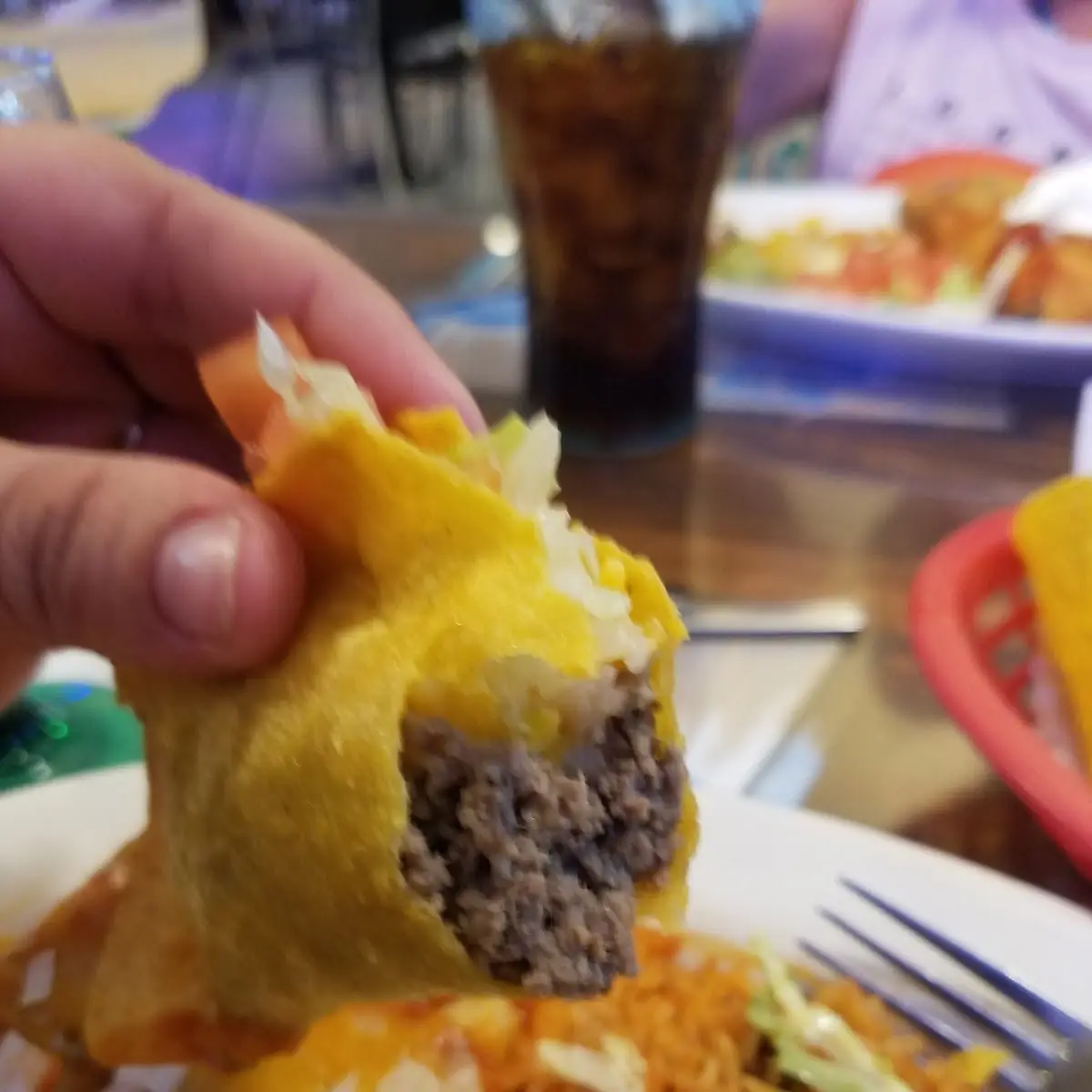 Ground Beef Hard Taco with a Real Homemade Hard Shell
